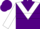Silk - Purple, white triangular panel, white hoop on sleeves, purple cap