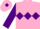 Silk - Pink, purple triple diamond, sleeves and diamond on cap