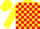 Silk - Yellow and Red check, Yellow cap