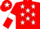 Silk - Red, white stars, armlets and star on cap