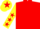 Silk - Red, Yellow sleeves, Red stars, Yellow cap, Red star