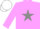 Silk - lilac, grey star, white cap