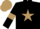 Silk - black, light brown star and armlets, light brown cap