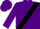 Silk - Purple, white 'csf', black sash, aqua and purple opposing sleeves