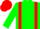 Silk - Green, red braces, green and red cap