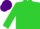 Silk - Chartreuse, purple cap