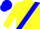 Silk - Yellow, blue sash, blue 'af', blue cap