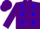Silk - Purple, blue dots, purple cap