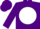 Silk - Purple, White Ball, White armlets On Purple Sleeves