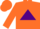 Silk - Orange, purple triangle