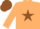 Silk - Beige, Brown star, brown cap