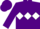 Silk - Purple, white diamond hoop, purple sleeves, purple cap
