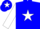 Silk - Blue, white star, white sleeves, white, blue star cap