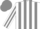Silk - White body, grey striped, white arms, grey striped, grey cap