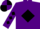 Silk - Purple, black diamond, purple sleeves with black diamonds,  purple and black quartered cap