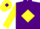 Silk - Purple, yellow diamond & sleeves, yellow cap, purple diamond