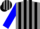 Silk - Grey, black stripes on blue sleeves
