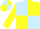 Silk - Light Blue and yellow quartered, yellow sleeves