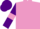 Silk - Mauve and purple diamonds, purple sleeves, mauve armlets and diamonds on purple cap