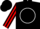 Silk - Black, red 'gb' in white circle, red stripe on sleeves