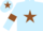 Silk - Light blue, brown star, armlets and star on cap