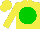Silk - Yellow, green disc, yellow cap