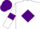 Silk - White, purple diamond, armlets and cap