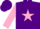 Silk - Purple, pink star, pink sleeves