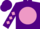 Silk - purple, mauve ball, mauve diamonds on sleeves, purple cap
