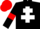 Silk - Black, white cross of lorraine, black sleeves, red armlets, red cap