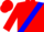 Silk - Red, blue sash, blue 'jr'