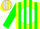 Silk - Yellow, white ball, kelly green stripes on sleeves