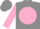 Silk - Grey, grey 'p' on pink ball, pink sleeves, grey cap