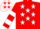 Silk - Red, red stars on white stars and bars on sleeves