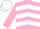 Silk - Navy, pink and white chevrons, white cap
