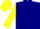 Silk - Navy blue, yellow 's', navy blue triangle on yellow sleeves, navy blue and yellow cap