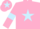 Silk - pink, light blue star, armlets, star on cap