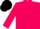Silk - Hot pink, black trim, forty-eight emblem on back, matching cap