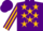 Silk - Purple, gold stars, gold star stripe on sleeves
