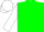Silk - Green, greek & irish flag on white sleeves, emblem on back,  matching cap