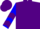 Silk - Purple, blue sleeves, purple chevrons
