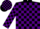 Silk - Black , purple blocks