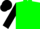 Silk - Green, black sleeves, eight ball emblem on back, matching cap