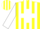 Silk - Yellow, white cross, yellow and white stripes on sleeves