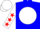 Silk - Blue, white ball, red texas emblem, white sleeves, red stars, white cap