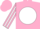Silk - Pink, white ball, white striped sleeves, pink cap