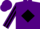 Silk - Purple, black 'd' in diamond frame, black diamond stripe on sleeves