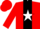 Silk - Red, black stripe, white star, red sleeves, red cap