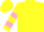 Silk - Yellow, pink bars on sleeves