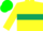 Silk - yellow, hunter green hoop, green cap,